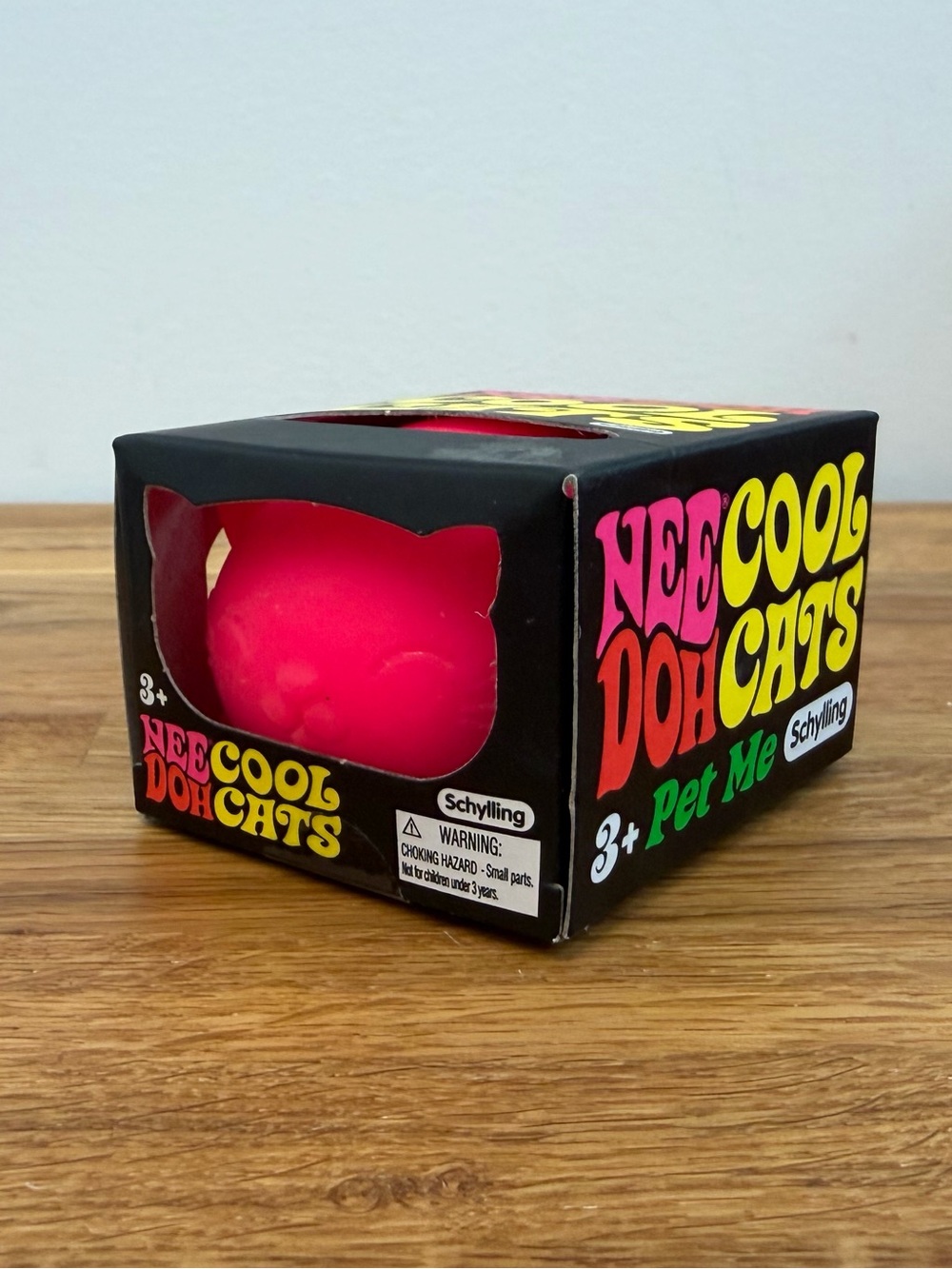 NeeDoh Cool Cats PINK Squishy Squeezy Sensory Fidget